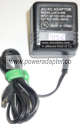 L0818-60B AC ADAPTER 6VAC 600mA USED 1.2x3.5x8.6mm ROUND BARREL